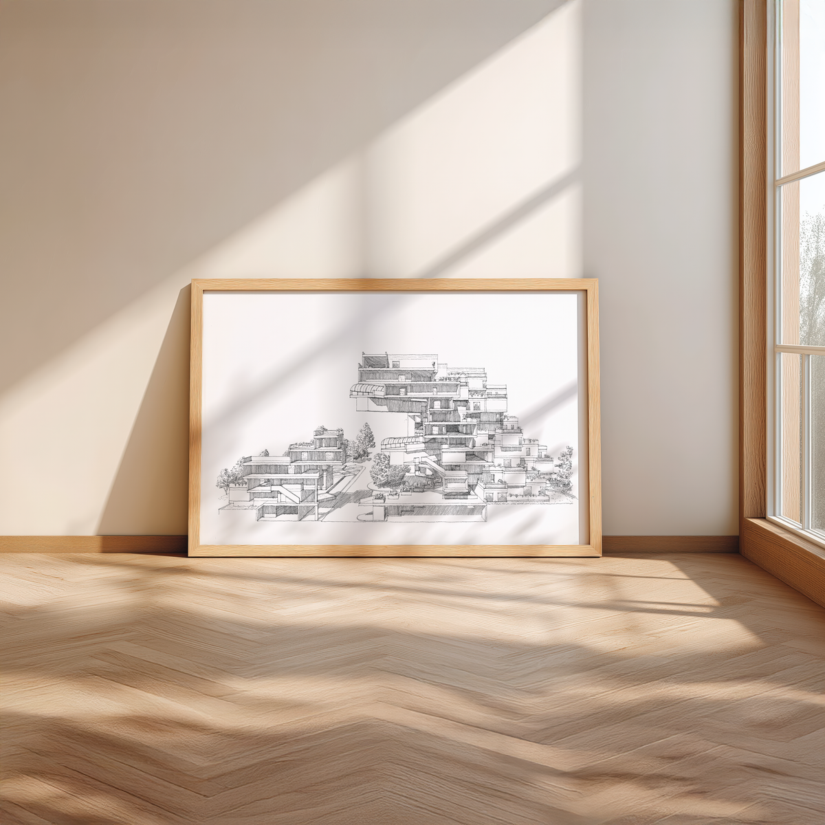 IN:PRINT 01: Habitat 67 - Sectional Perspective